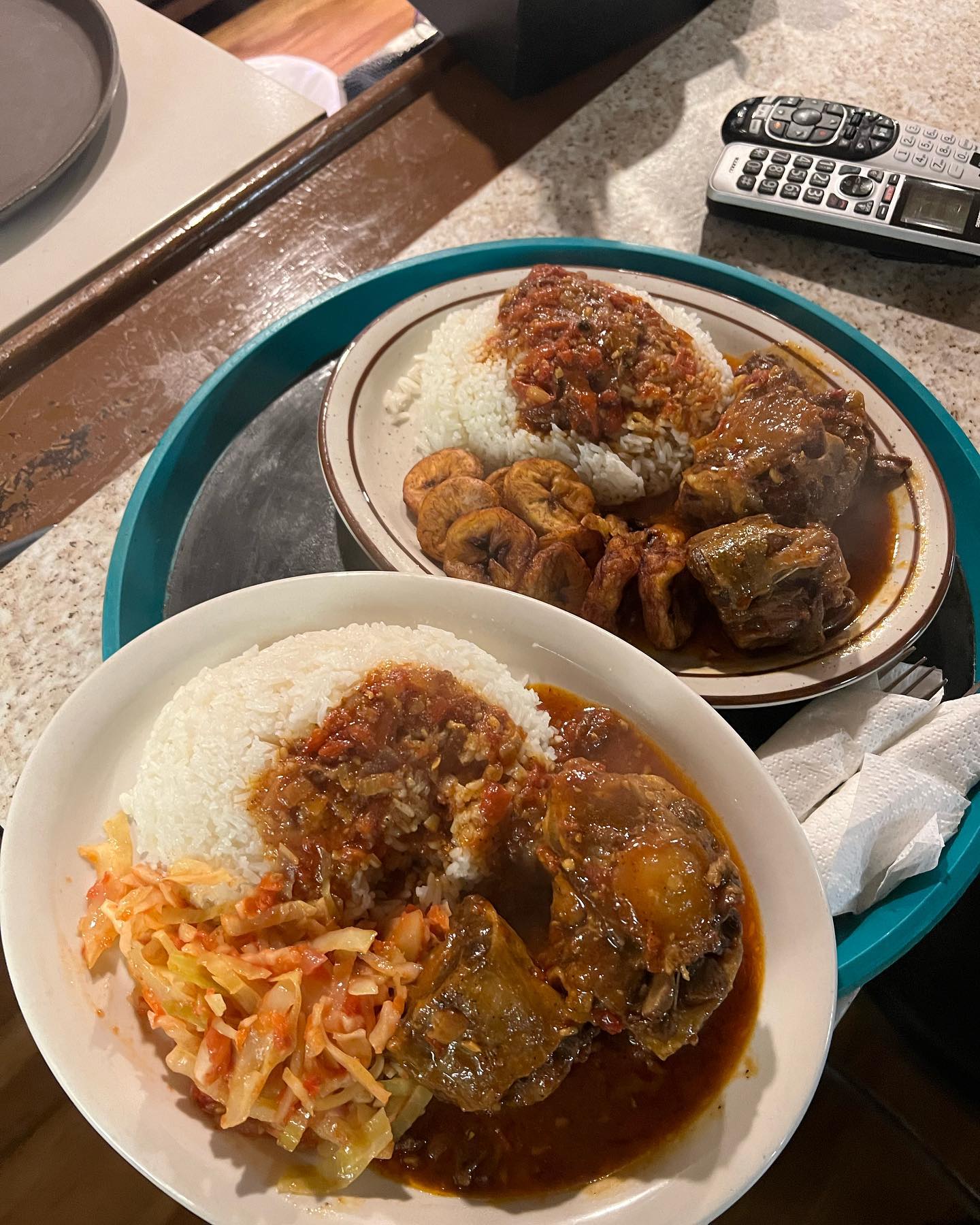 Mixed African dishes - platter